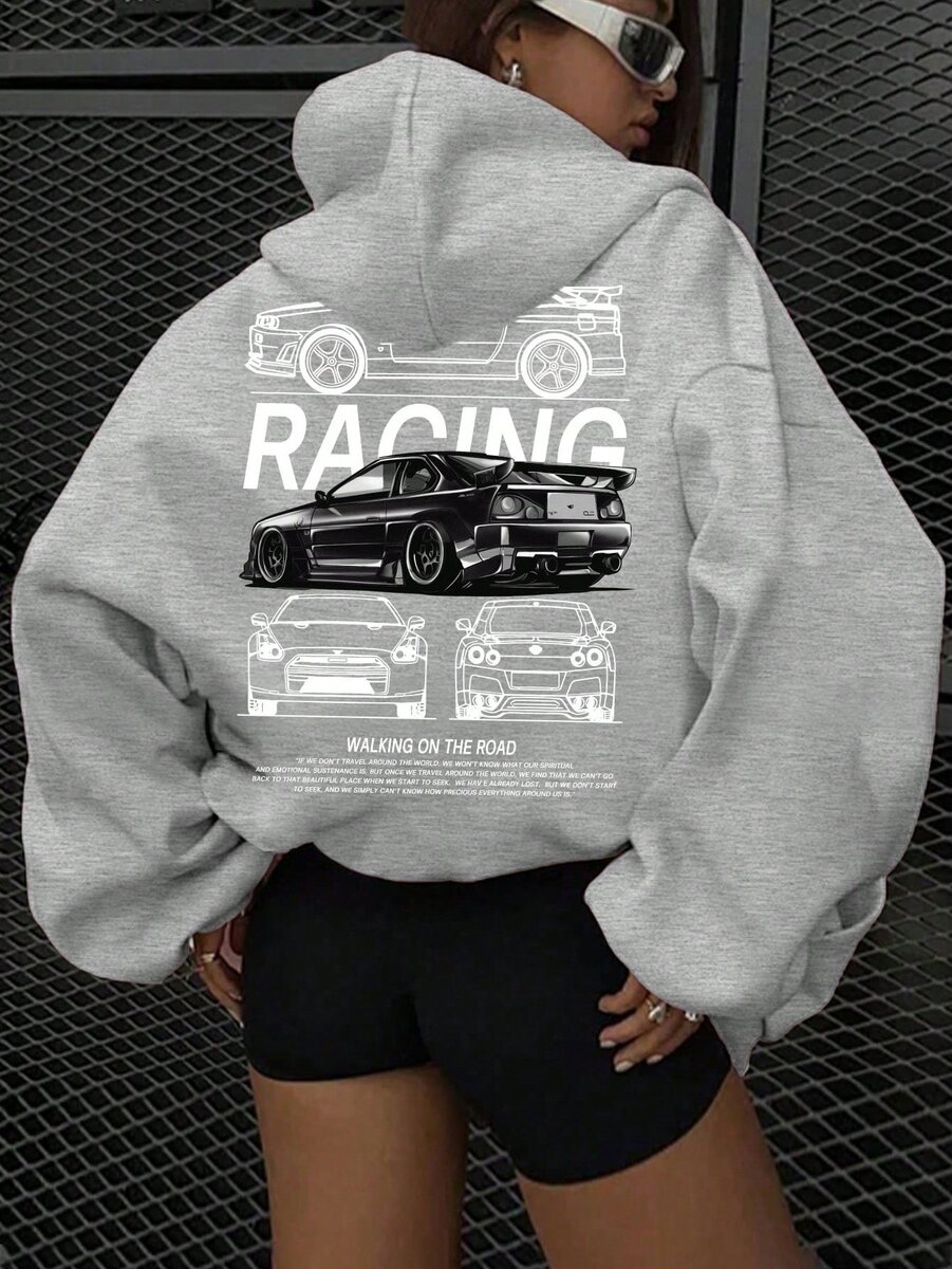 Sweat à capuche Racing unisexe