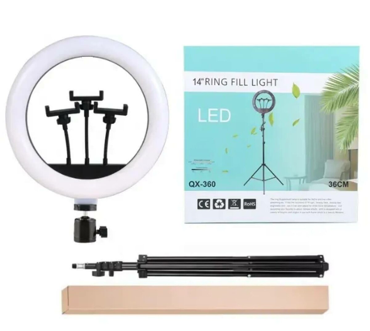 Anneau LED 14" avec Trépied