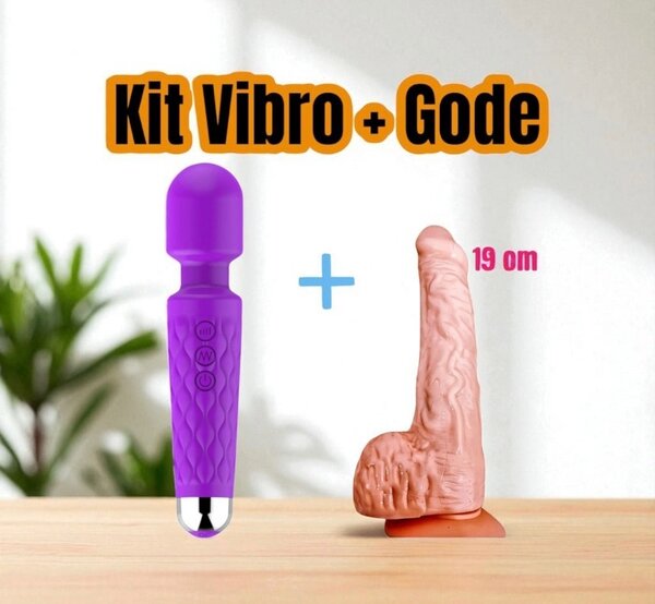 Kit Vibro et Gode 19cm