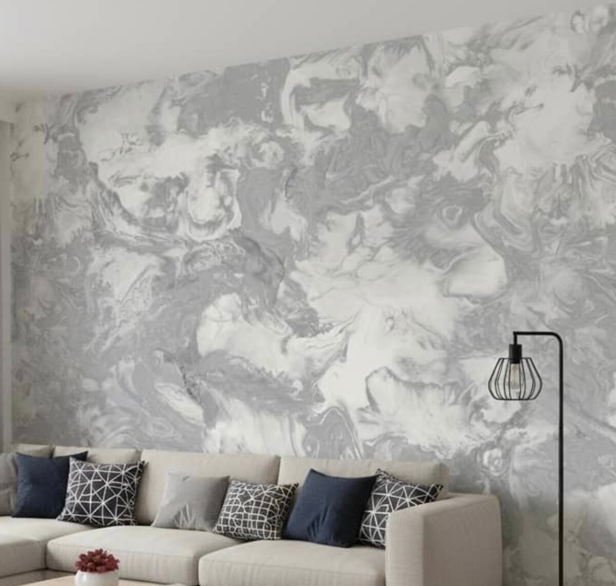 Papier peint marbré élégant