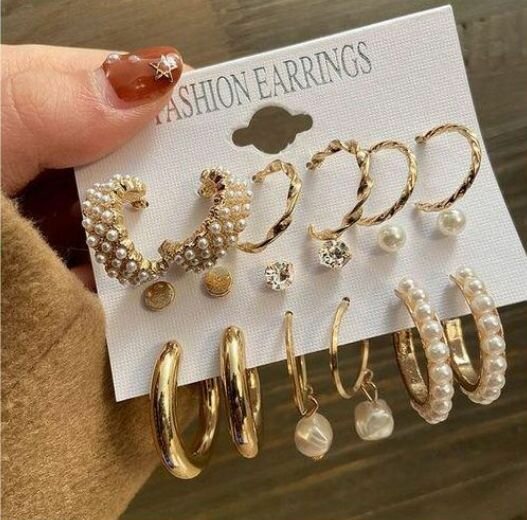 Set de Boucles d'Oreilles Élégantes