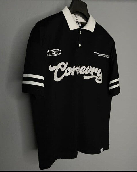 Polo noir streetwear homme