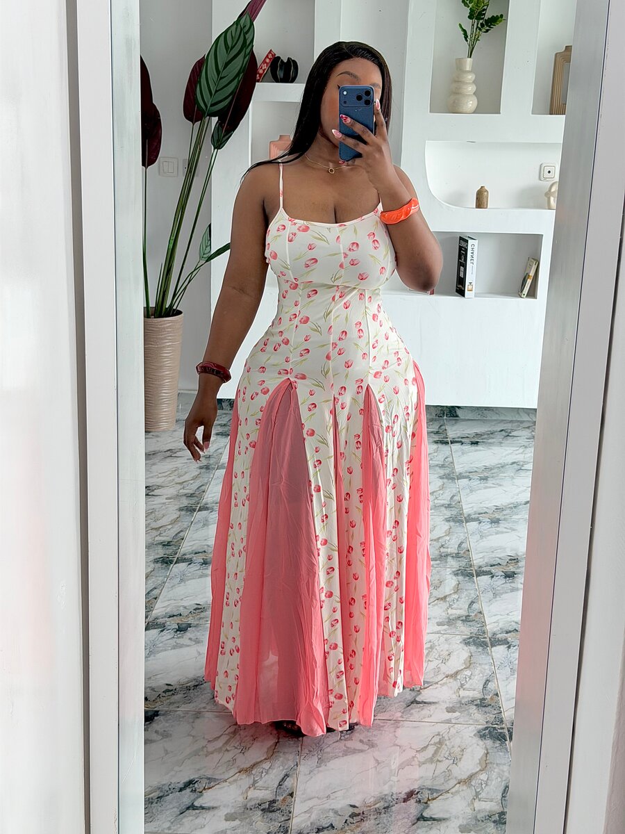 Robe longue florale élégante