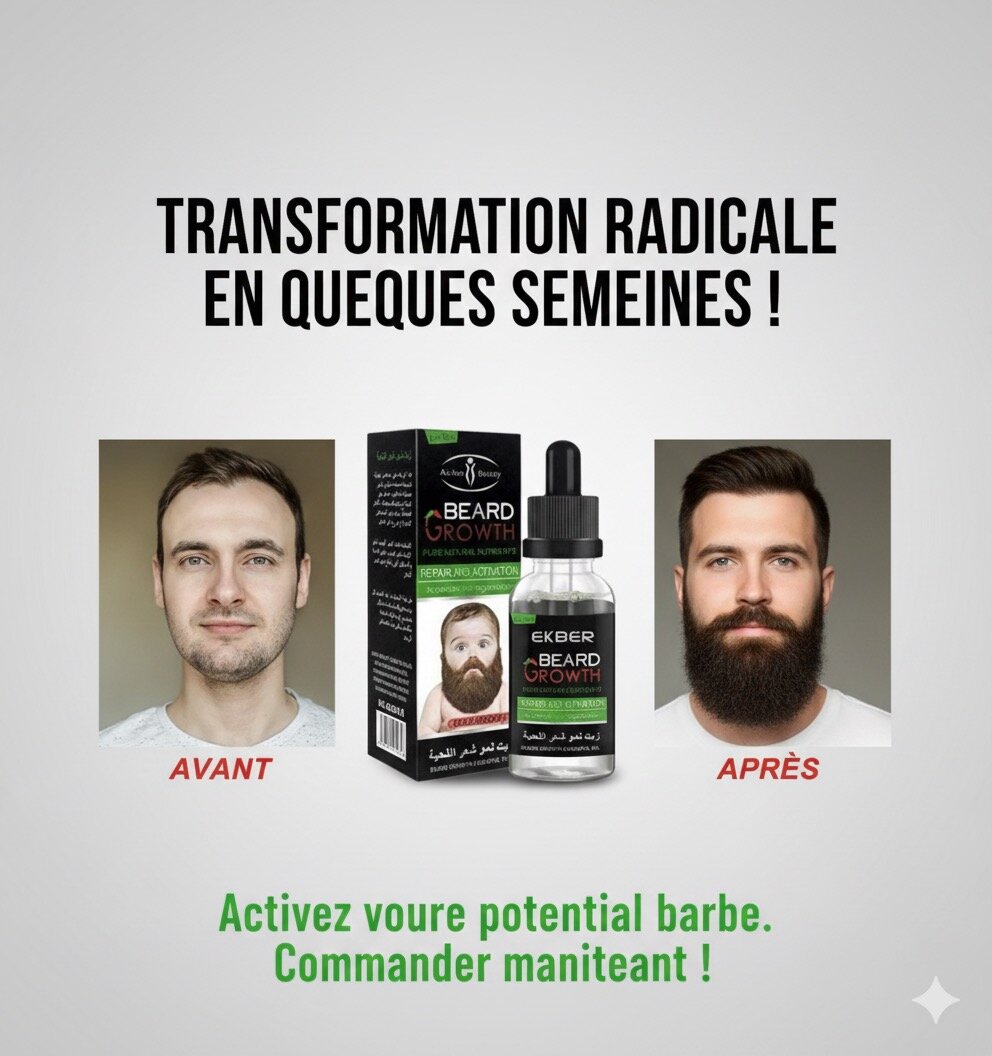 Sérum Croissance Barbe Naturel