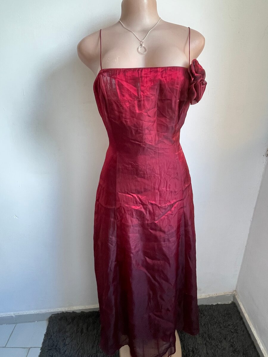 Longue robe de soirée rouge