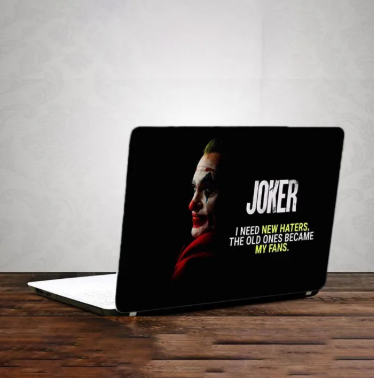 Joker Laptop Back Skin Sticker-Laptop Back Skin-Laptop Skin Vinyl Sticker Decal, 13 13.3 14.6 15 15.4 15.6 inch Laptop Skin Sticker Cover For All Laptops