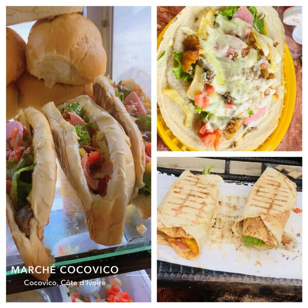 Sandwichs frais et savoureux