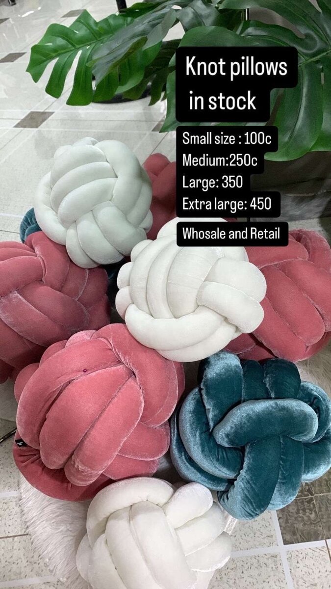 Decor Knotted throw pillows