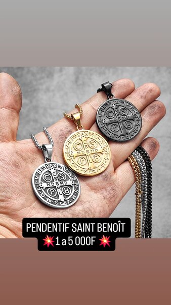 Pendentif Saint Benoît Exorcisme