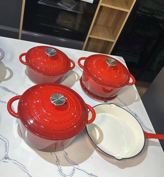 Cast iron cookware 4set