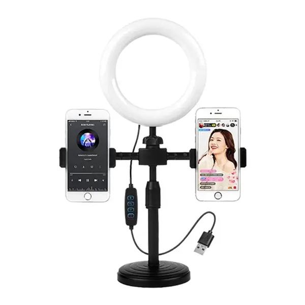 Support de téléphone avec anneau lunmineux