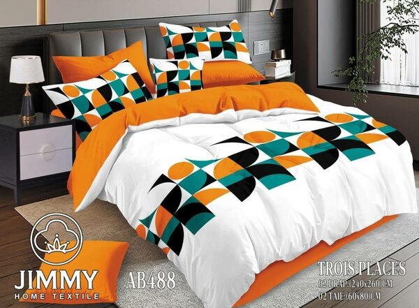 Housse de couette moderne en coton