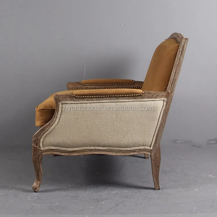 Fauteuil vintage en velours