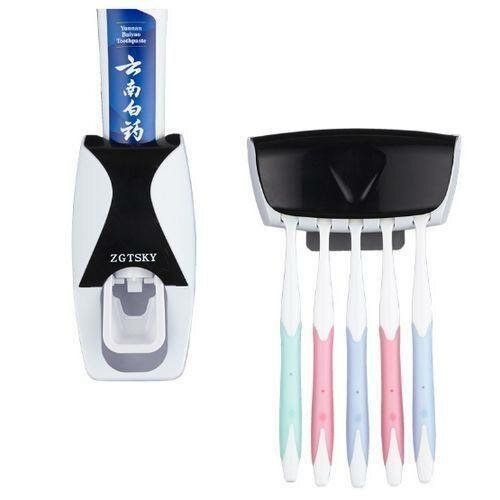 Distributeur Automatique De Dentifrice + Support - Noir