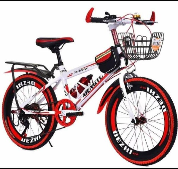 Vélo enfant rouge et blanc - Menglu