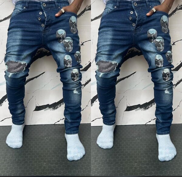 Jeans déchirés style urbain