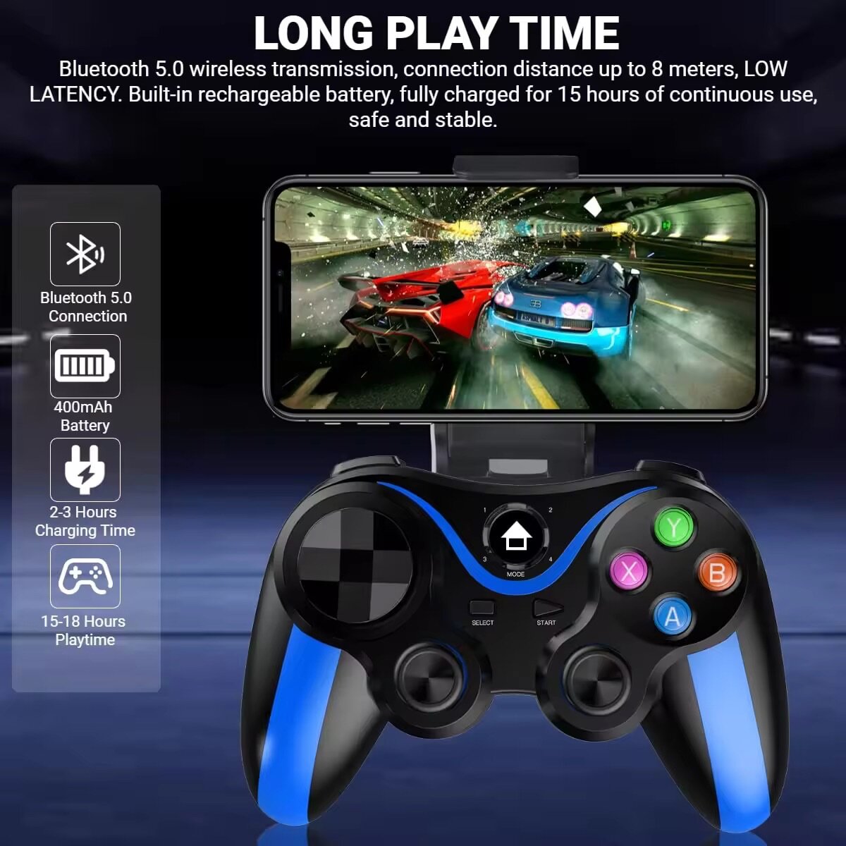 Wireless Rechargeable Bluetooth Gamepad