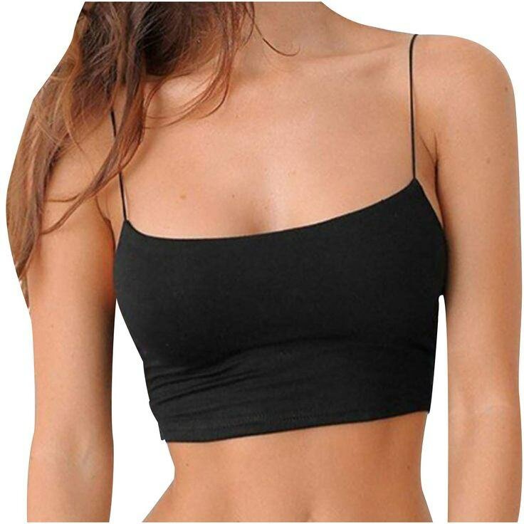 Women's Black Crop Top
