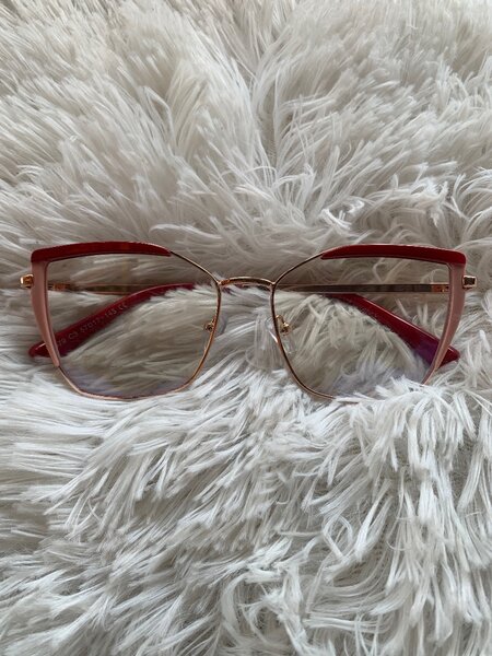 Optical blue lens frame