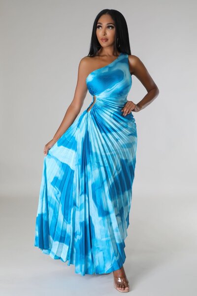 Robe asymétrique élégante