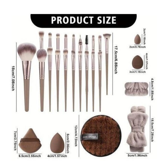 Ensemble de pinceaux maquillage 40 pièces