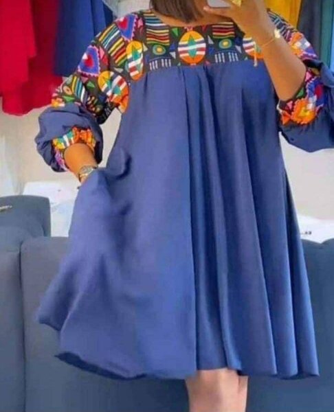 Robe courtes en pagne