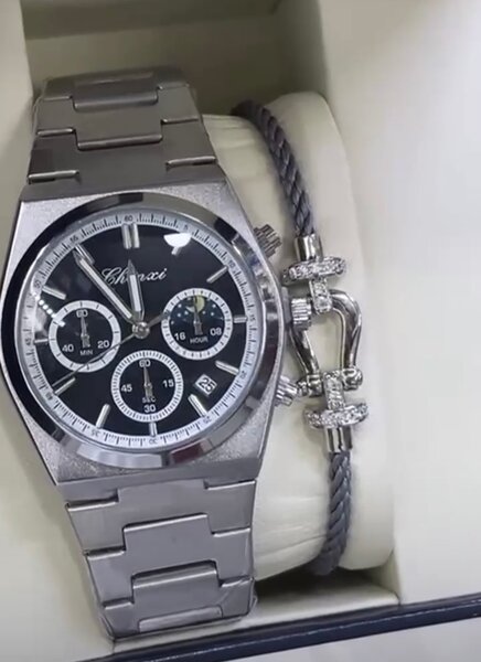 Montre homme élégante acier