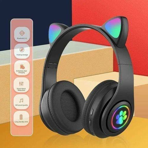Casque Bluetooth Écouteurs Oreilles Chat
