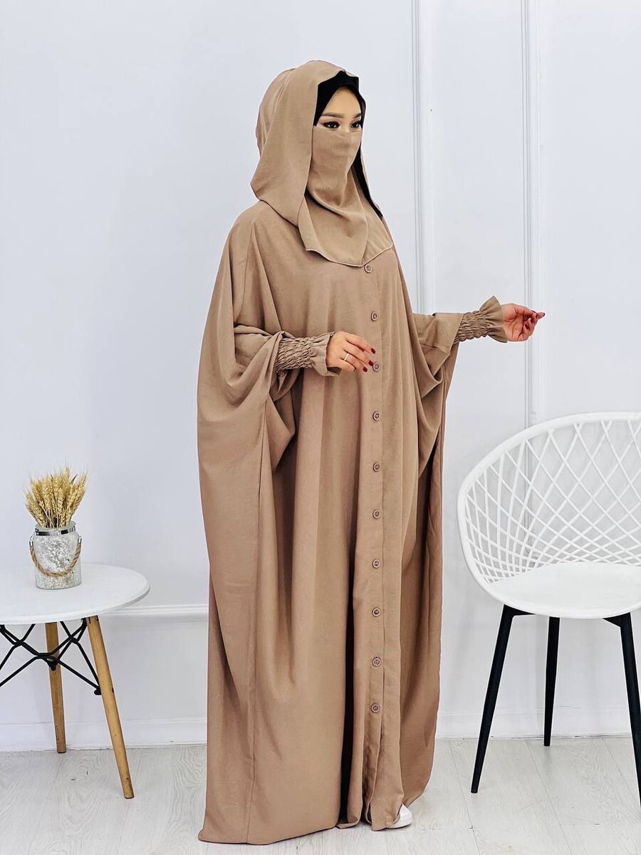 Абая мусульманская одежда хиджаб с никабом