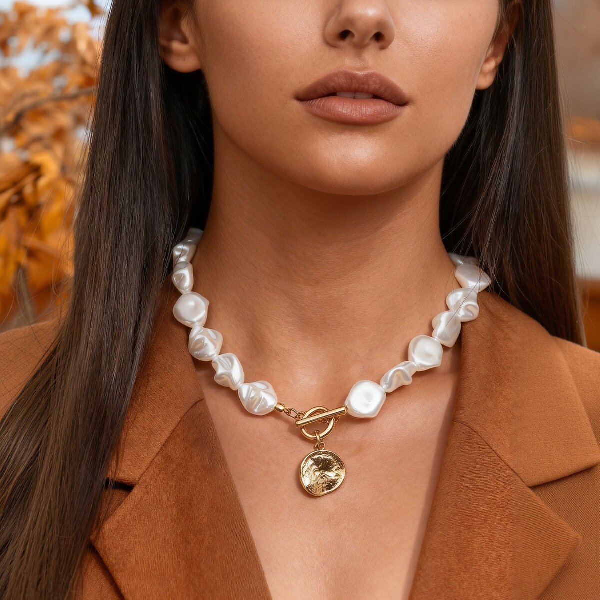 Collier et bracelet en perles