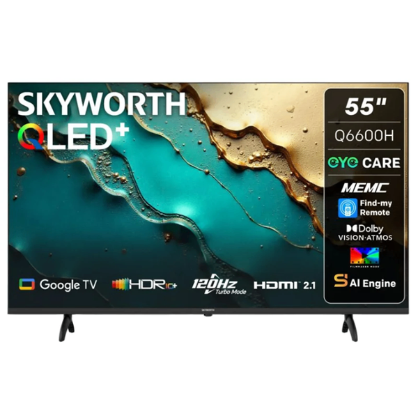 SKYWORTH 55'' QLED+ TV Q6600H - 120Hz, HDMI 2.1
