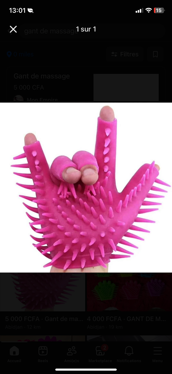 Gant de Massage Silicone