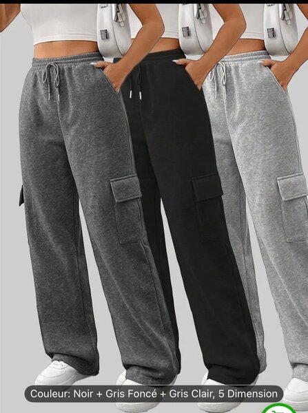 Pantalon large cargo streetwear