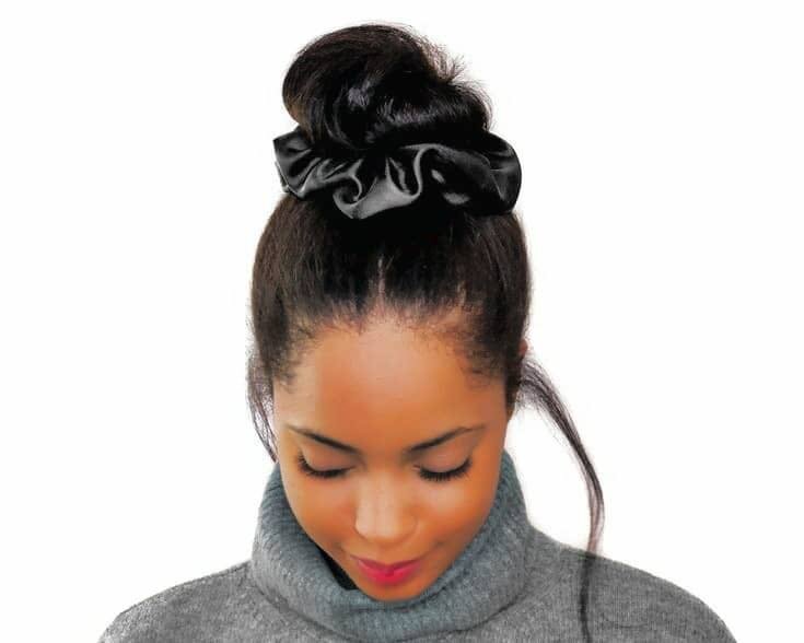 Chouchous satiné noir et blanc