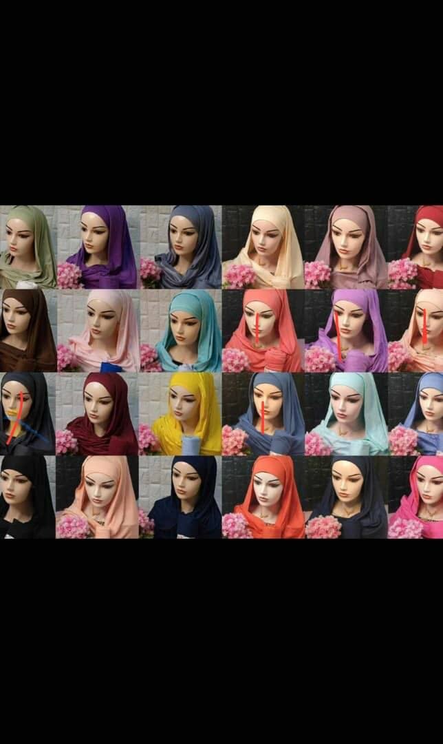 Jersey veil with its own under cap