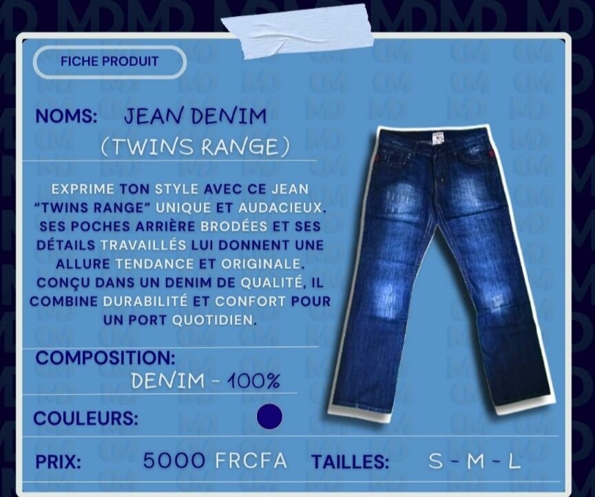 Jean Denim Unique TWINS-RANGE