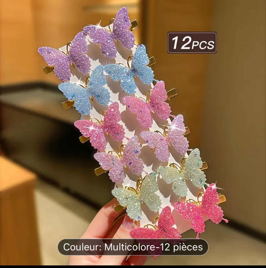 Pinces Papillon Multicolores