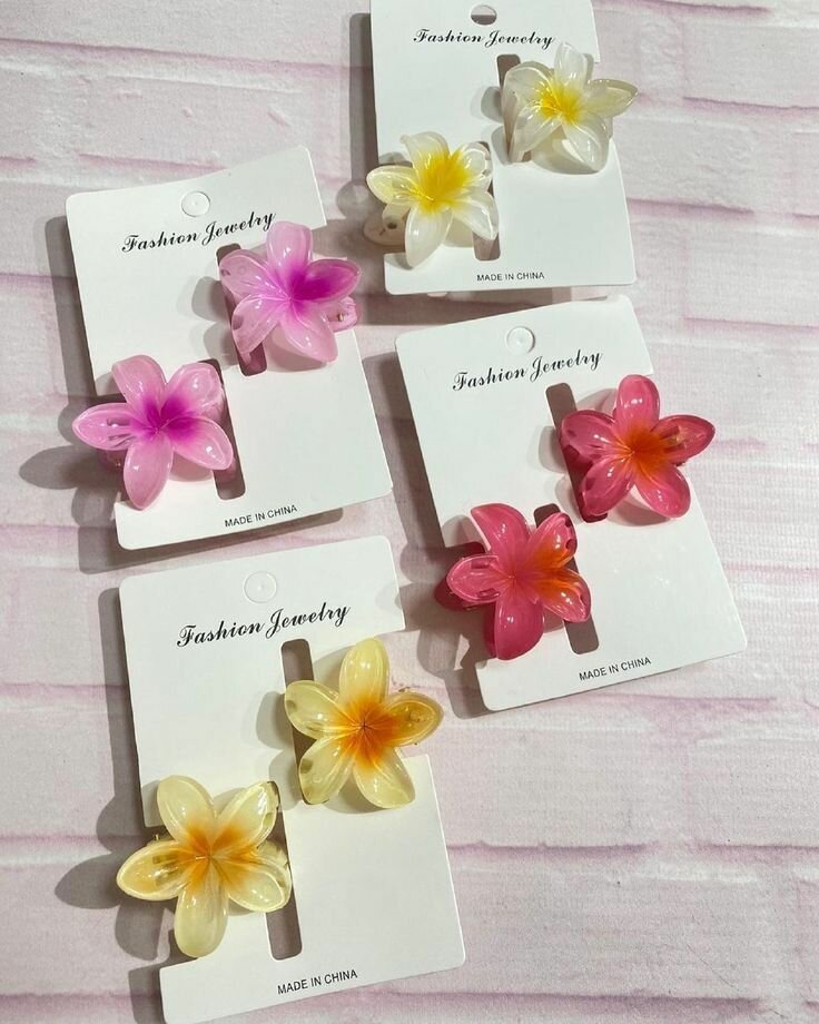 Pinces à Cheveux Fleurs Colorées