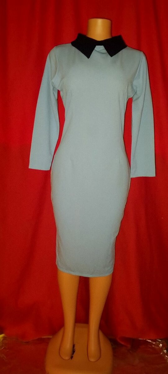 Blue Lace Cocktail Dress