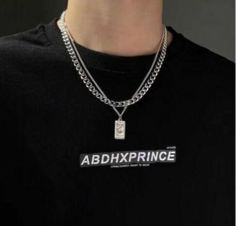 Collier Chaîne en Acier Inoxydable