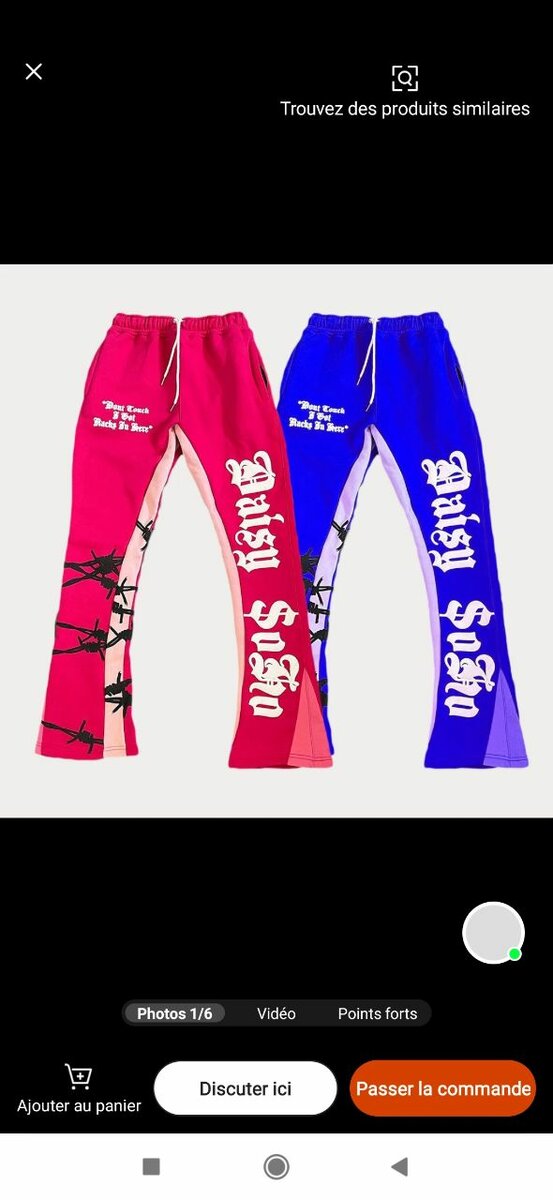 Pantalons Jogging Style Graphique