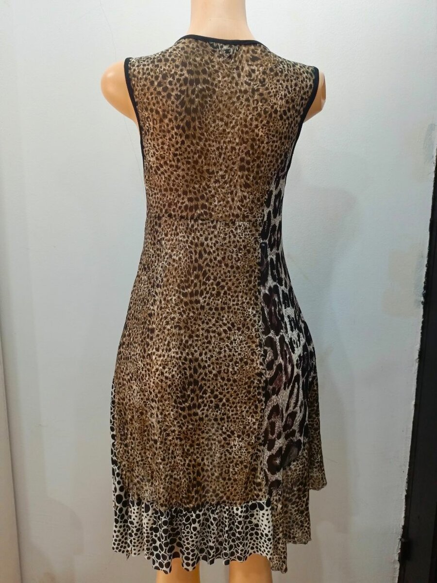 Robe élégante imprimé animal