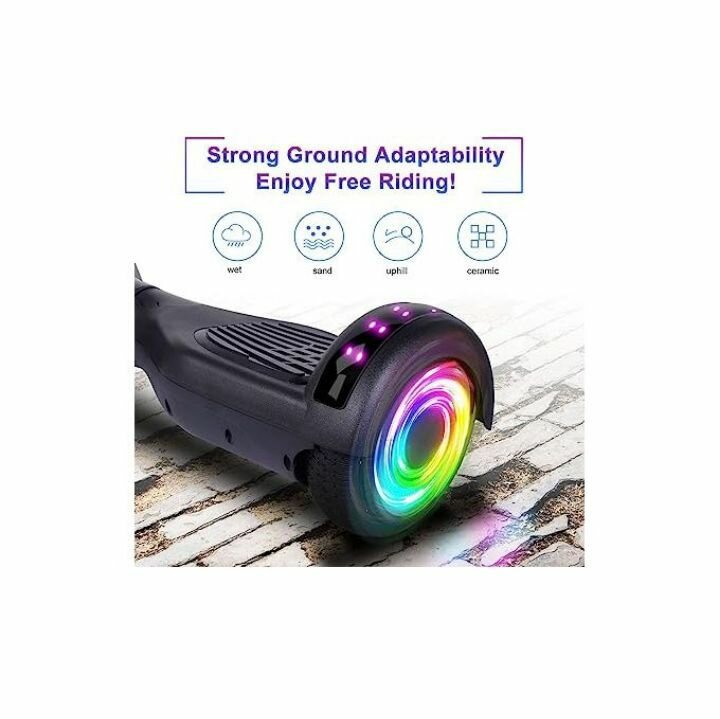 Electric Smart Self-Balancing Scooters Hover  Boards - Black