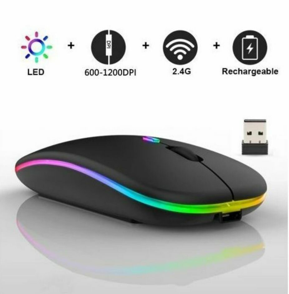 Silent LED Wireless Mouse