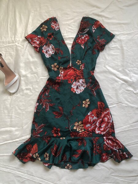 PLT Floral Lace Back Dress