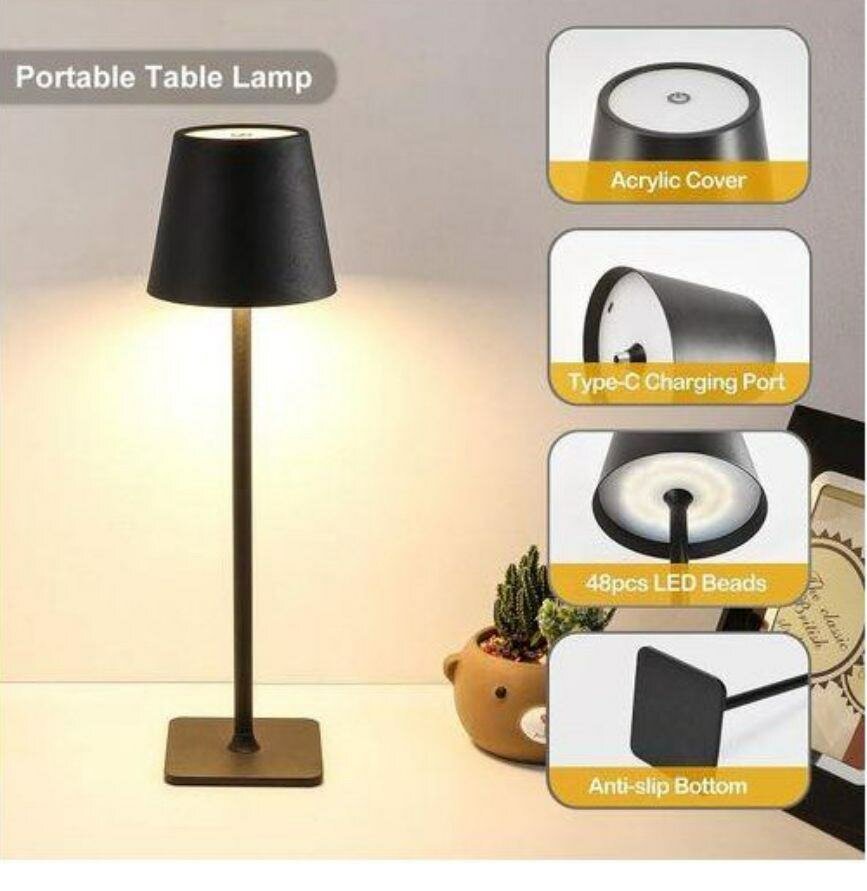 Lampe de Table Portable LED