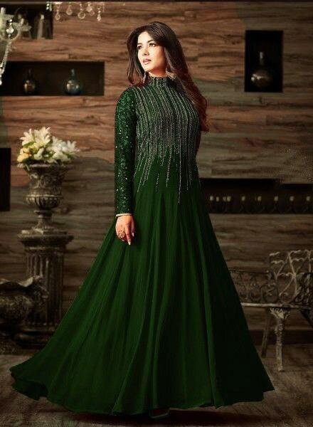 Full embroidery maxi unsatich 3 pc ,dc free