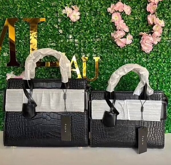 Sac àmain en cuir élégant 14cm