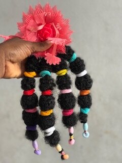 Extensions cheveux afro colorés