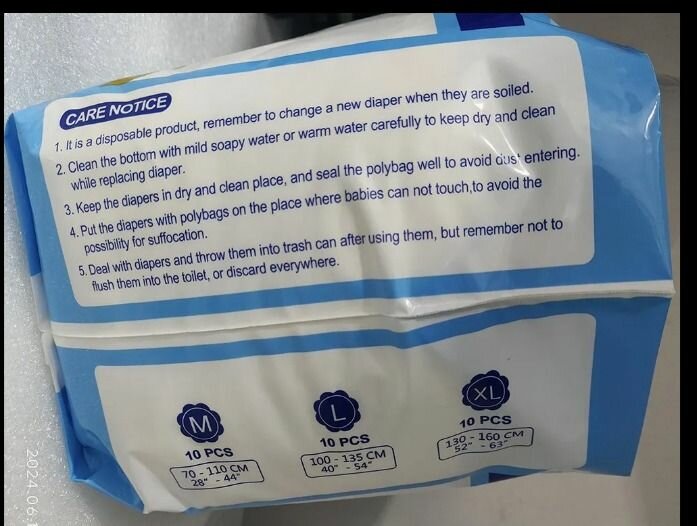 Dry Care Couches Adultes XL